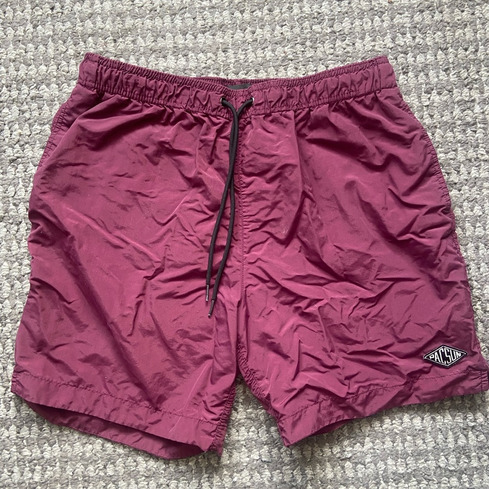 Men’s Large PacSun Maroon Linerless Trunk